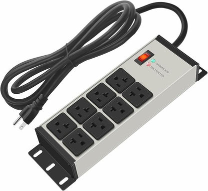 CCCEI Magnetic Heavy Duty Power Strip Surge Protector 20Amp, 12 Gauge High Amp by CCCEI