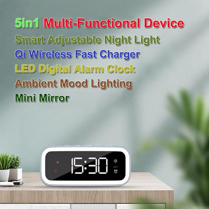 AYI 4in1 Smart Wireless Charging Alarm Clock - Image 7