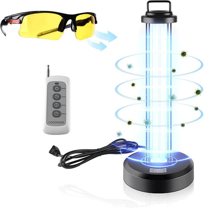 38W UV Sanitizer Light, Portable Ultraviolet Light - Image 8
