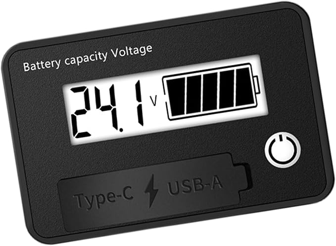MOAIYU DC8-30V Electricity Meter Digital LCD Display Car Battery Charging by Unknown