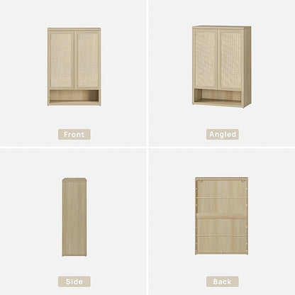 SICOTAS Rattan Shoe Storage Cabinet - Image 9