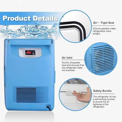 -123 °F Ultra-Low Temperature Freezer 86°C Portable Lab Cryogenic 20L - Image 5