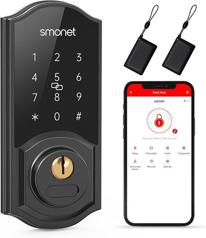 Smart Deadbolt, SMONET Keyless Entry Door Lock by SMONET