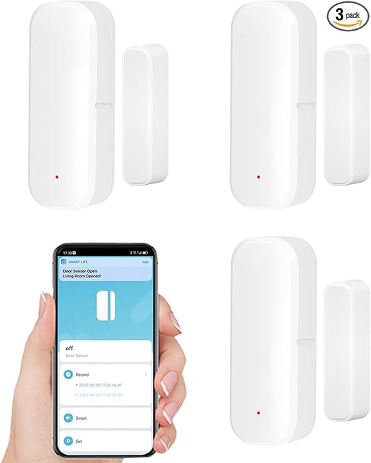 Smart Door Sensor: WiFi Door and Window Sensor, Wireless Design, Instant Alerts by GaoducashforSmartLife