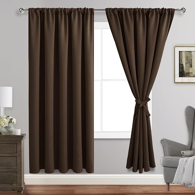 JIUZHEN Blackout Curtains for Bedroom by JIUZHEN
