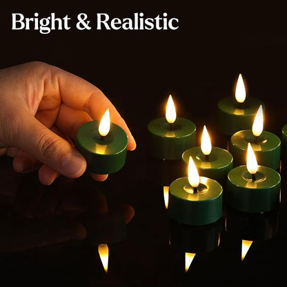 Eywamage Green Christmas LED Tealights - Image 3