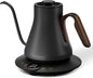 Gooseneck Electric Kettle with Precise ±1℉ Temperature Control, Wood-Accented by Cocinare