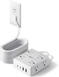 25Ft Long Extension Cord, Flat Plug Power Strip by SUPERDANNY
