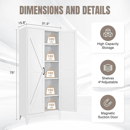 Yizosh Metal Storage Cabinet - Image 2