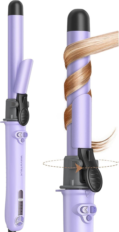 Wavytalk 1 Inch Rotating Curling Iron, Curl Cycle, Automatic Curling Wand by wavytalk-HairTalks