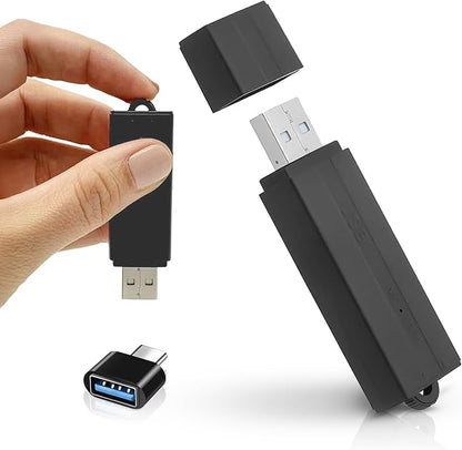 USB Audio Note Device 288-Hour Storage | Hands-Free Audio Capture | Extended by POLICETech