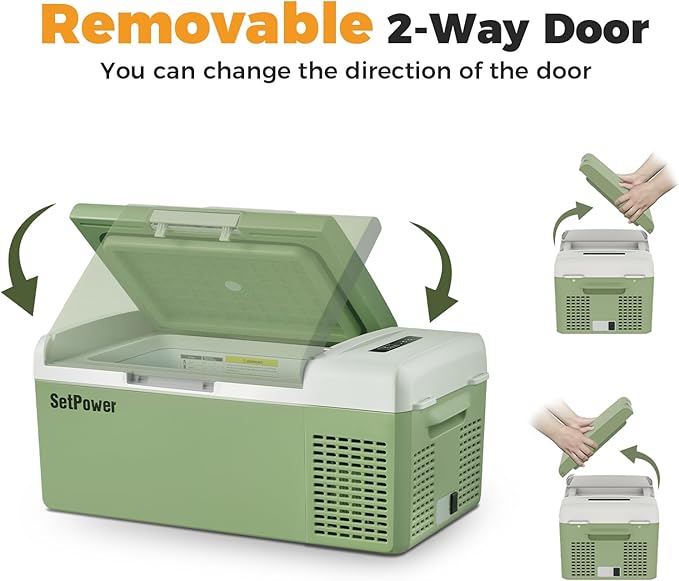 Setpower FC15 Portable 12v Refrigerator, -4℉-68℉ Fast Cooling Car Refrigerator - Image 4
