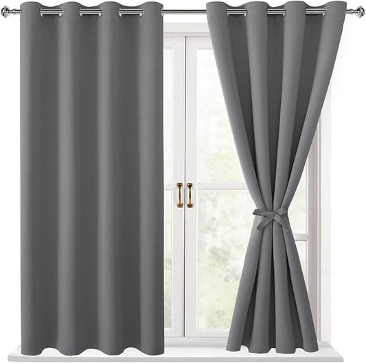 Hiasan Blackout Curtains for Bedroom, 52 x 54 Inches Long by Hiasan