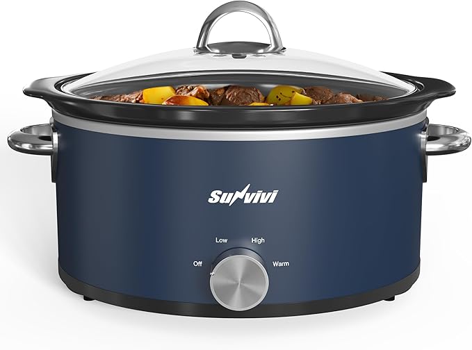 Sunvivi 3 Quart Slow Cooker & Mini Food Warmer by WeGetLife