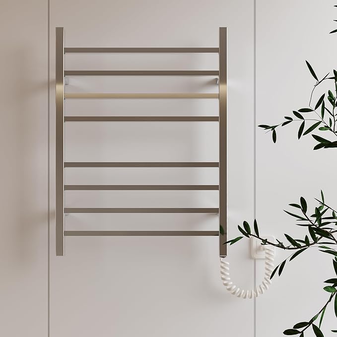 HEATGENE Towel Warmer, Heated Towel Warmer Rack, Wall-Mounted Hardwired/Plug-in - Image 6