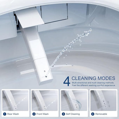 Smart Toilet with Bidet Built in, Heated Bidet, Auto Open/Close Lid, Foot - Image 4