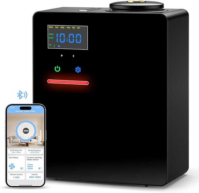 Waterless Essential Oil Diffuser 5000 Sq.Ft Coverage by MagneticCharger