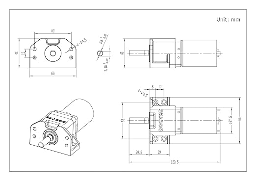 6v 12V18V 24v 200W-DC Planet Gear Motor 350kg.cm High Torque Mini Metal Geared - Image 6