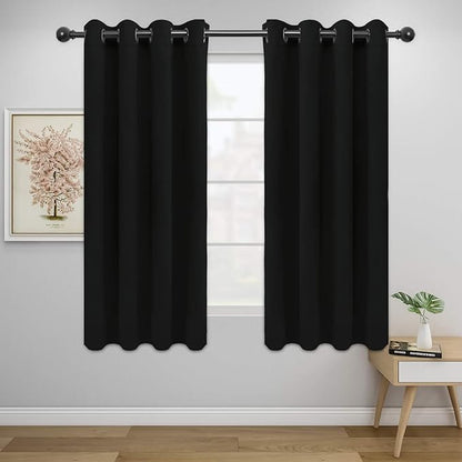 Easy-Going Blackout Curtains for Bedroom, Solid Thermal Insulated Grommet and by Easy-Going