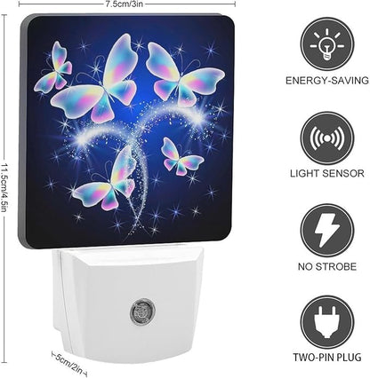 YKJAHSD Butterfly Night Light, Plug into Wall Decor Nightlights - Image 2