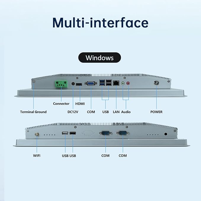 17-Inch Industrial Embedded Panel PC, Ratio 4:3 Multi-Touchscreen-Monitor - Image 5