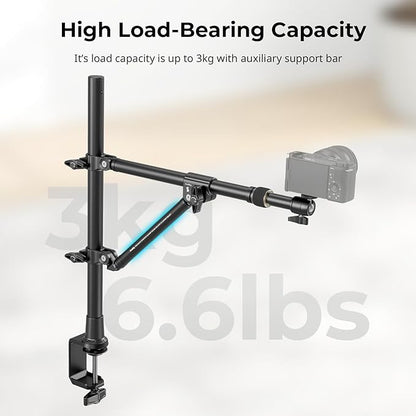 SMALLRIG Triangle Camera Desk Mount, Max. Load 3kg/ 6.6lbs, Overhead Mount - Image 5