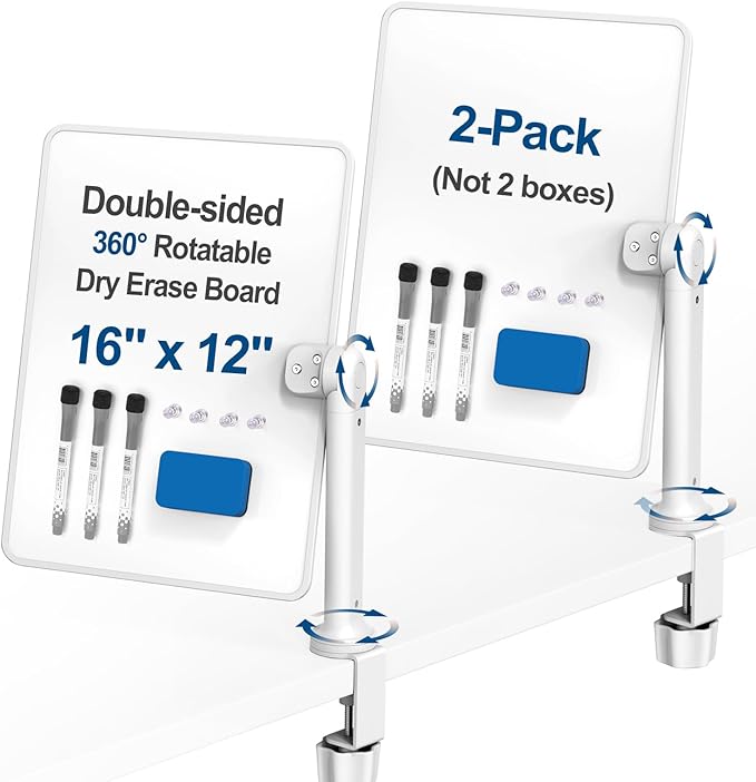 Double-Sided Desk Whiteboard by KOKSRY
