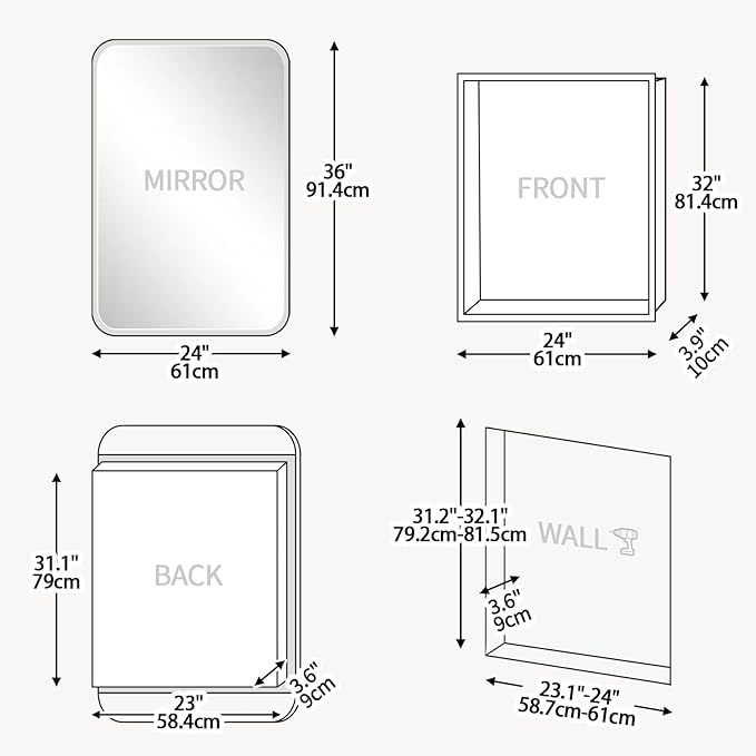 Rectangle Medicine Cabinet - Image 2