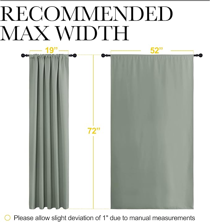 NICETOWN Window Curtains Blackout Drapes - Image 7