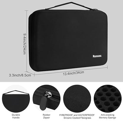 Battery Storage Box Hard Case Holds 148 Batteries, Waterproof Fireproof Battery - Image 4