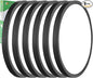 6PK 15.8 Inch LED Flush Mount Ceiling Light Black, 3000K/4000K/6000K CCT by FY+WISDOM+FLY+LIGHTING