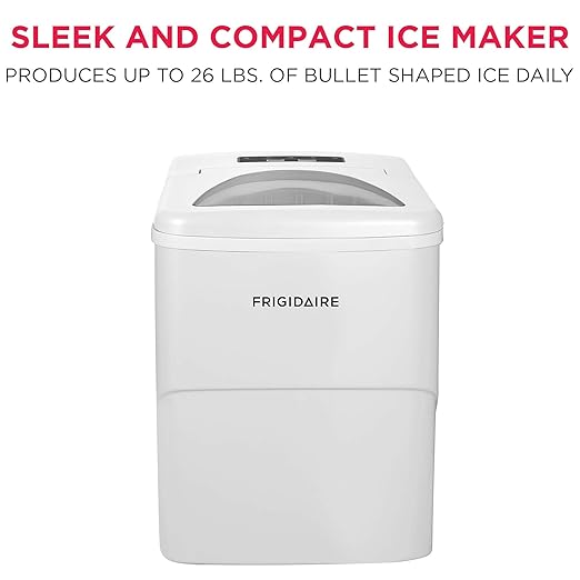Frigidaire EFIC108 Counter top Portable, 26 lb per Day Compact Ice Maker Machine - Image 2
