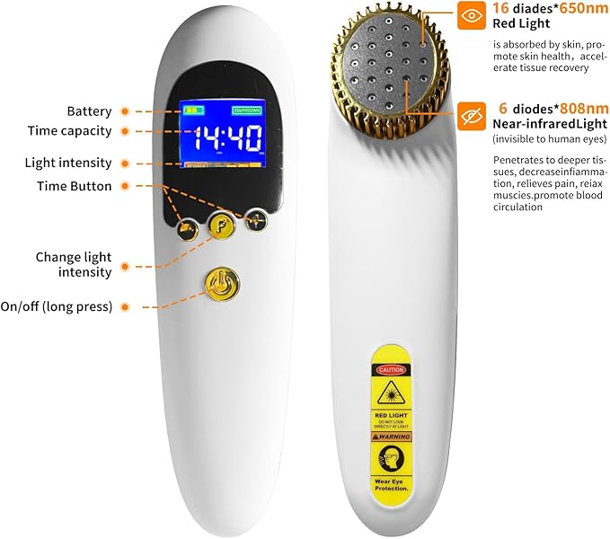Red Light Therapy Device Wand, Near Infrared Light Therapy - Image 2