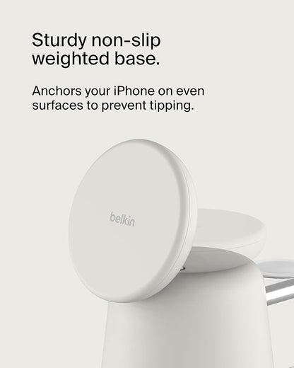 Belkin 2-in-1 MagSafe Wireless Charging Dock 15W Fast Charge iPhone Charger - Image 4