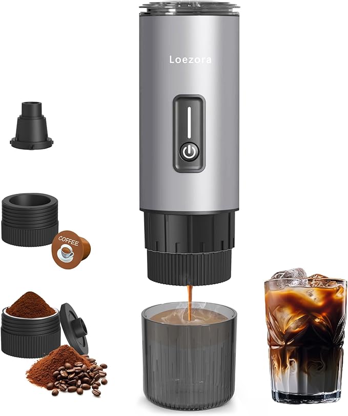 Leozora Portable Espresso Maker, 20Bar Professional Pressure, Stainless Steel by Unknown