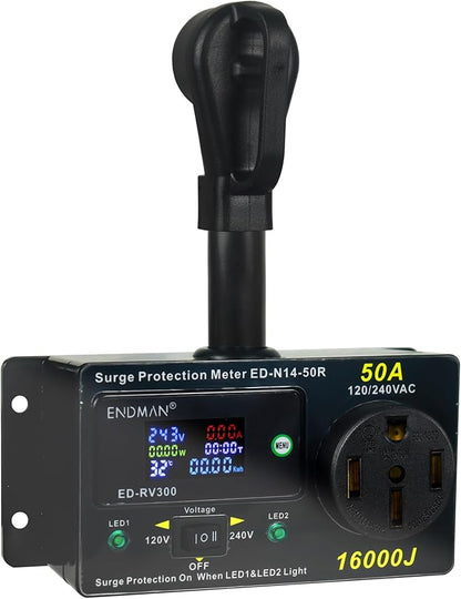 50 Amp RV Surge Protector with kWh Energy Monitor - Image 2