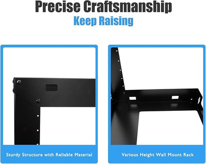 Raising Electronics 15U Wall Mount Open Frame 19 Inch Server Equipment Rack - Image 5