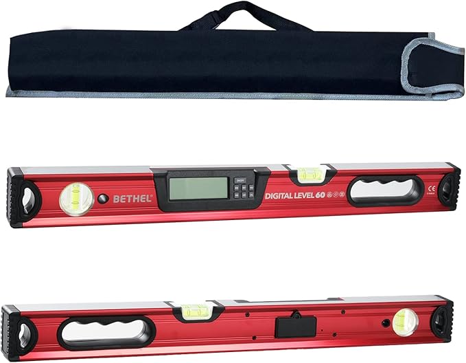 BETHEL 24 inch Digital Magnetic Level, LCD Smart Display Torpedo Level Tool - Image 2
