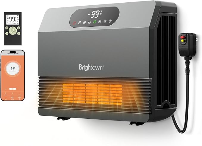 Brightown Wall Heater for Indoor Use, Space Heater by Brightown