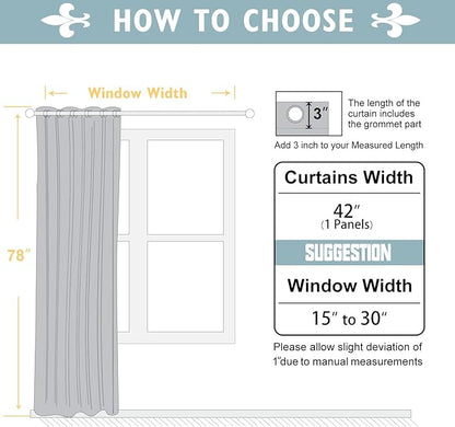 ChrisDowa Blackout Curtains 78 inches Long - Image 5