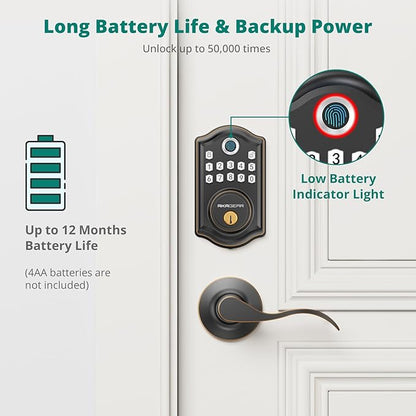 DS10 Pro Keyless Entry Door Lock - Image 6