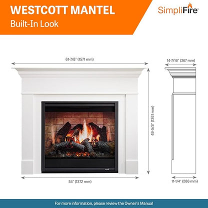 SimpliFire Inception 36-Inch Electric Fireplace in 2 Installation Options - Image 6