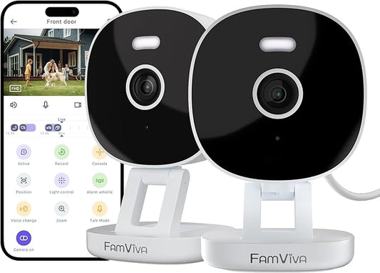 2K Security Camera Wired, Outdoor/Indoor by FamViva