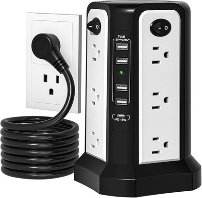 Surge Protector Power Strip Tower by PASSUSSurgeProtectorTower