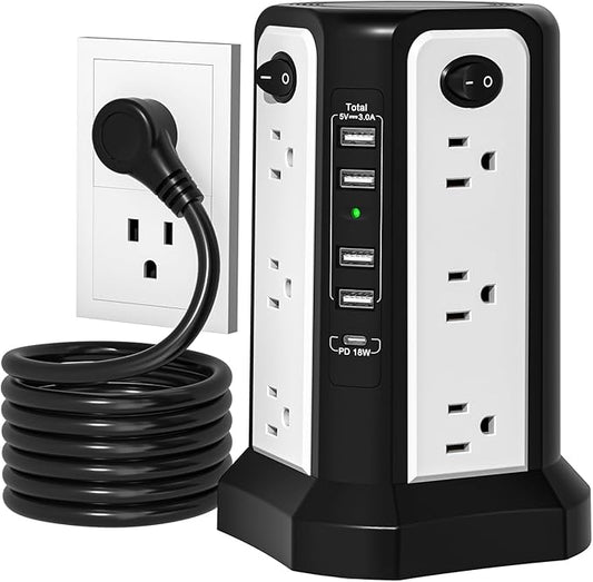 Surge Protector Power Strip Tower by PASSUSSurgeProtectorTower