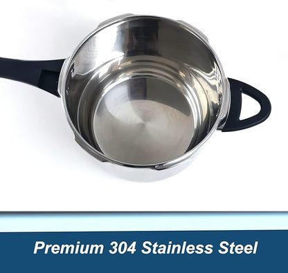 XINFU Heavy Duty 304 Stainless Steel Pressure Cooker 8.5 Quart, Serves 6-8 - Image 3