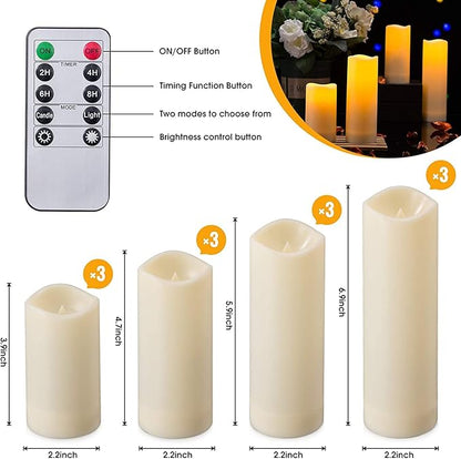 12 Pack Flameless Candles Battery Operated Waterproof Led Candles Candles - Image 3
