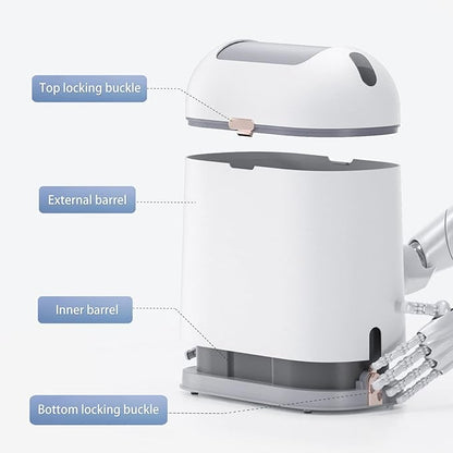 ELPHECO Bathroom Trash Can, 2.5 Gallon Motion Sensor Waterproof Trash Bin - Image 7