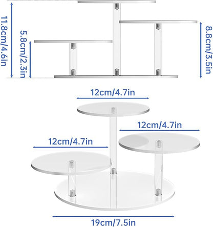 NiHome Clear Acrylic Display Stand - Image 7