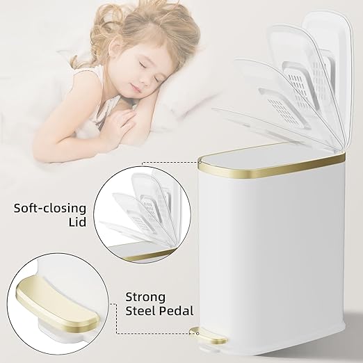 KUK Small Bathroom Trash Can - Image 4